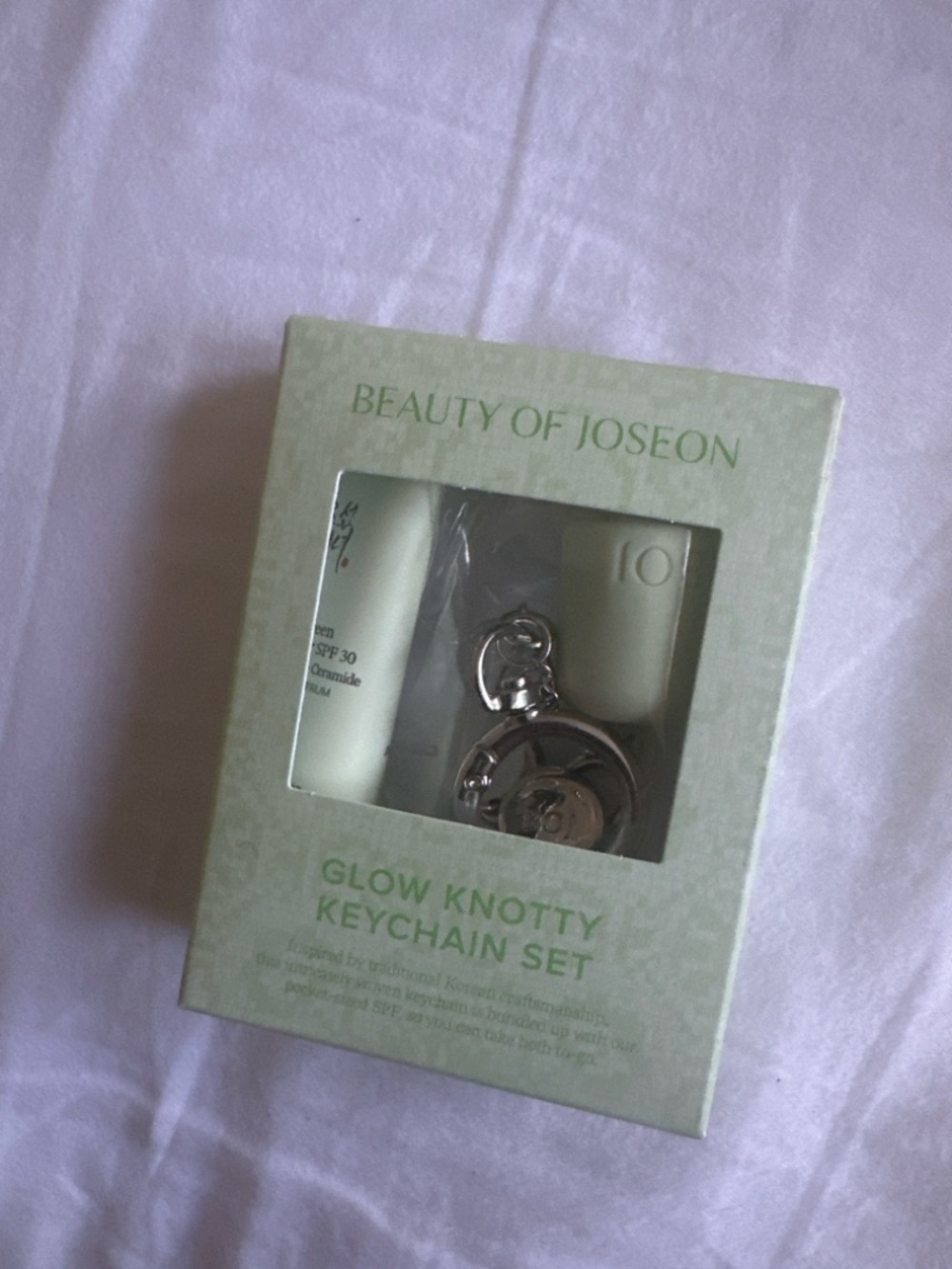 Beauty of Joseon Glow Knotty Keychain Set - Mint Green